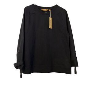 Women's Black Crew Neck Long‎ Sleeve  Sweatshirt M